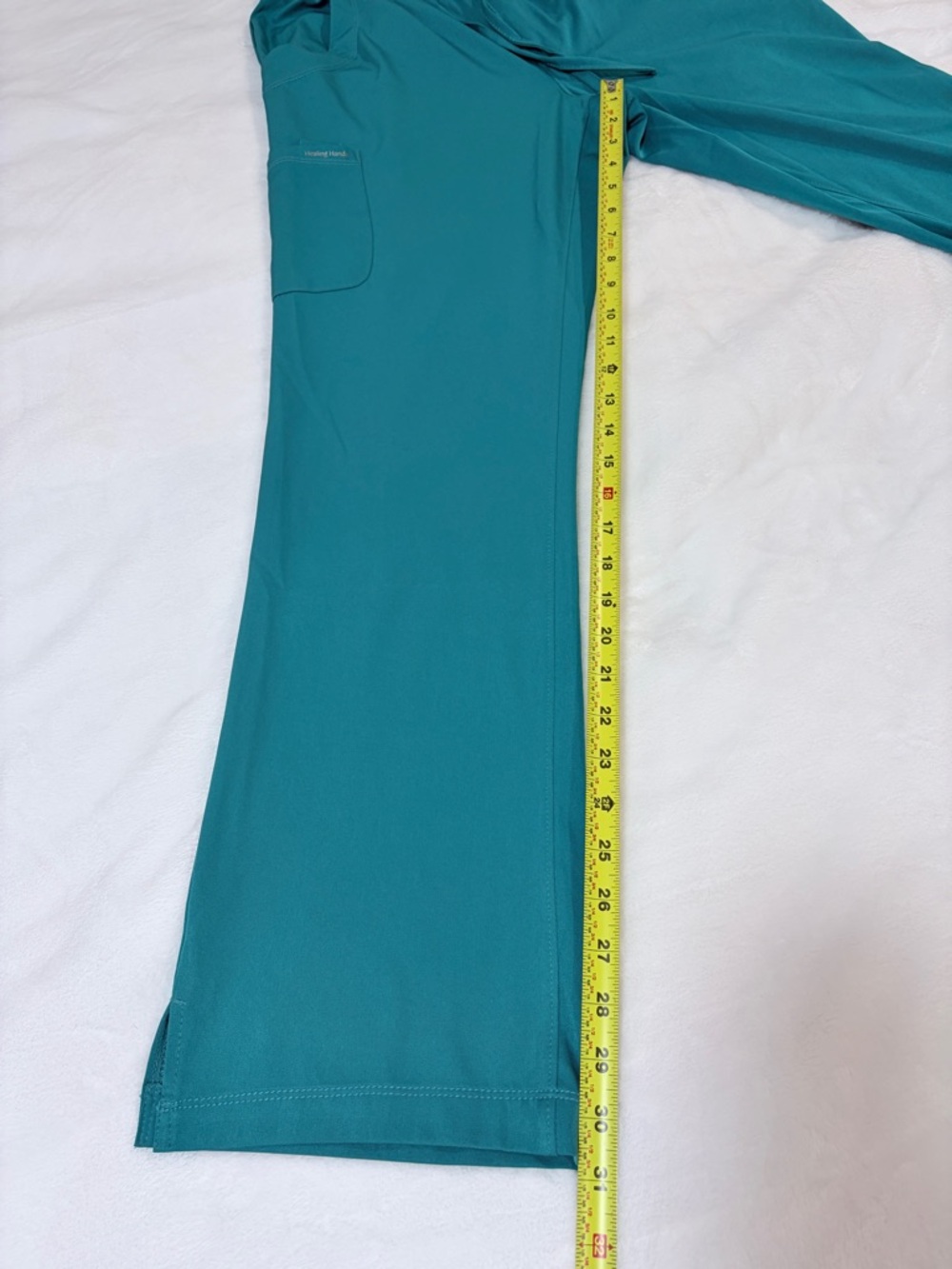 healing hands Teal Drawstring Medical Scrub Pants - Picture 6 of 14